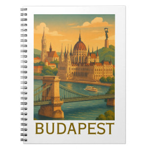 Boedapest Hongarije Travel Art Print Notitieboek