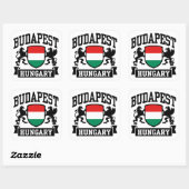 Boedapest Hongarije Vierkante Sticker (Vel)