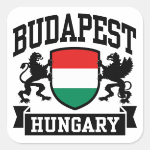 Boedapest Hongarije Vierkante Sticker
