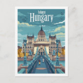 Boedapest Hongarije Vintage Beroemde Reisplaats Briefkaart (Voorkant)