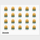 Boedapest Hongarije Vintage Reissticker – Retro  Vierkante Sticker (Vel)