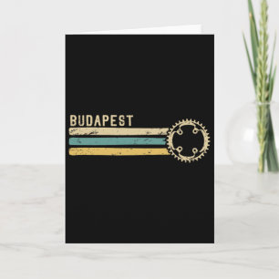 Boedapest Hongarije Vintage Retro 70er 80er Fietst Kaart