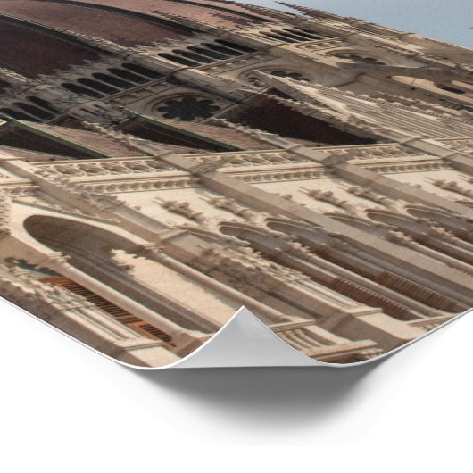 Boedapest House of Parliament Poster (Hoek)