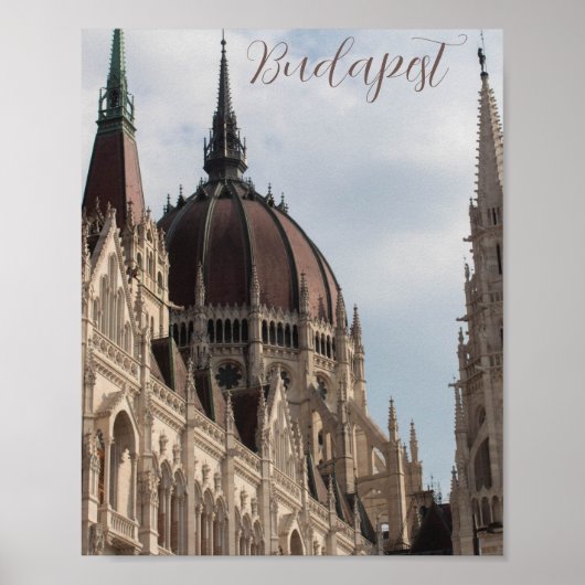 Boedapest House of Parliament Poster (Voorkant)