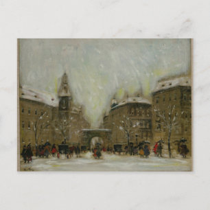 Boedapest in de sneeuw briefkaart
