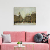 Boedapest in de sneeuw canvas afdruk (Insitu (Woonkamer))