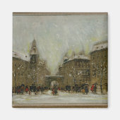 Boedapest in de sneeuw magneet (Voorkant)