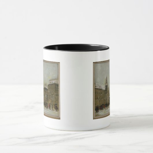 Boedapest in de sneeuw mok (Midden)