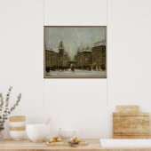 Boedapest in de sneeuw poster (Keuken)