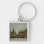 Boedapest in de sneeuw sleutelhanger (Voorkant)