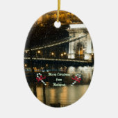 Boedapest Kerstmis Keramisch Ornament (Voorkant)