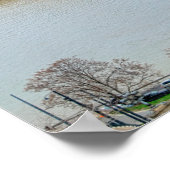 Boedapest-ketenbrug en de Donau Poster (Hoek)