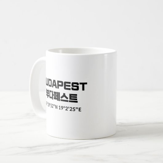 Boedapest Koffiemok (Voorkant links)