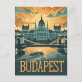 Boedapest Kunst Briefkaart (Voorkant)
