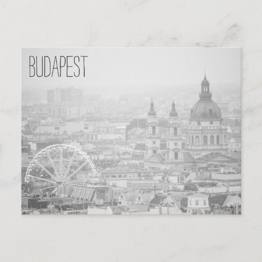 Boedapest-landschap Briefkaart (Voorkant)