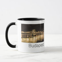 Boedapest met Kettingbrug Vintage Panorama