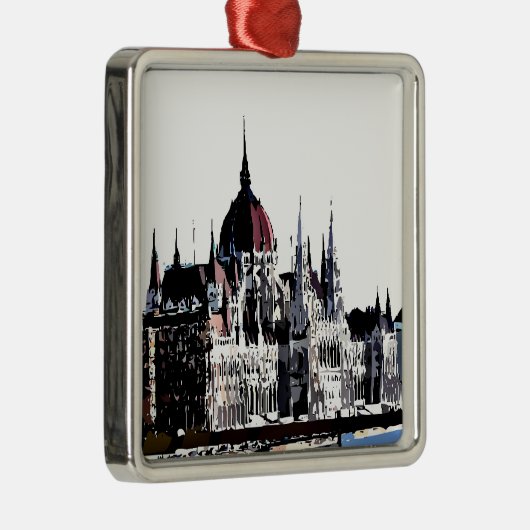 Boedapest Metalen Ornament (Rechts)