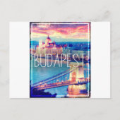 Boedapest, oude poster briefkaart (Voorkant)