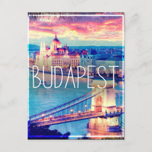 Boedapest, oude poster briefkaart