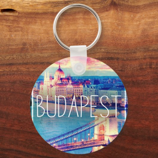 Boedapest, oude poster sleutelhanger (Voorkant)