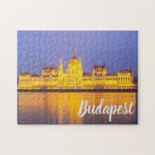 Boedapest Parlement Hongarije, geschenk 's nachts Legpuzzel