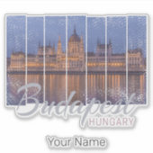 Boedapest Parlement Hongarije Panorama Sticker (Voorkant)