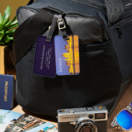 Boedapest Parliament Panorama Hungary Holiday Bagagelabel