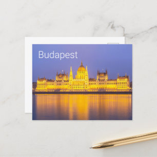 Boedapest Parliament Panorama Hungary Holiday Feestdagenkaart