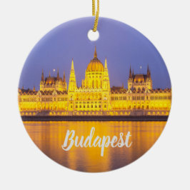 Boedapest Parliament Panorama Hungary Holiday Keramisch Ornament