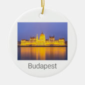 Boedapest Parliament Panorama Hungary Holiday Keramisch Ornament (Voorkant)