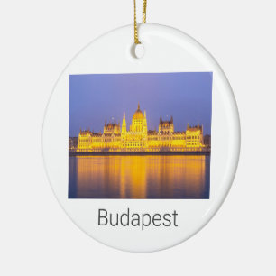 Boedapest Parliament Panorama Hungary Holiday Keramisch Ornament