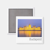 Boedapest Parliament Panorama Hungary Holiday Magneet (Voorkant / Achterkant)