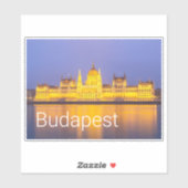 Boedapest Parliament Panorama Hungary Holiday Sticker (Vel)