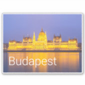 Boedapest Parliament Panorama Hungary Holiday Sticker (Voorkant)