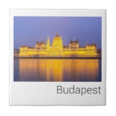 Boedapest Parliament Panorama Hungary Holiday Tegeltje (Voorkant)