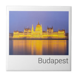 Boedapest Parliament Panorama Hungary Holiday Tegeltje