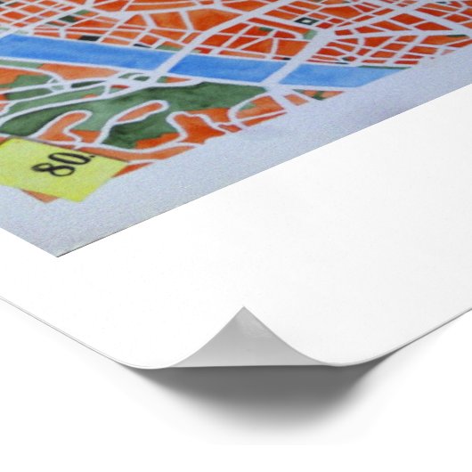 Boedapest-poster Poster (Hoek)