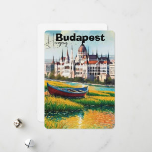 Boedapest Reisbriefkaart Kunst, Hongarije Reisbrie Feestdagenkaart