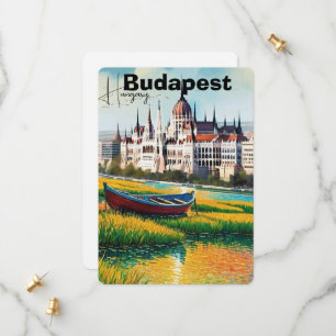 Boedapest Reisbriefkaart Kunst, Hongarije Reisbrie Save The Date