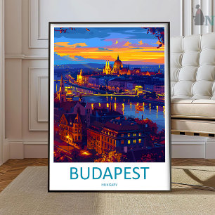 Boedapest Reisprint Muur Kunst Boedapest Muur Hang Poster