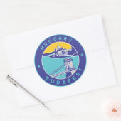 Boedapest Ronde Sticker (Envelop)