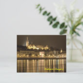 Boedapest 's nachts briefkaart (Staand voorkant)