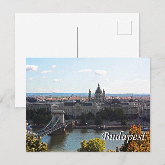 Boedapest Travel Briefkaart (Voorkant / Achterkant)