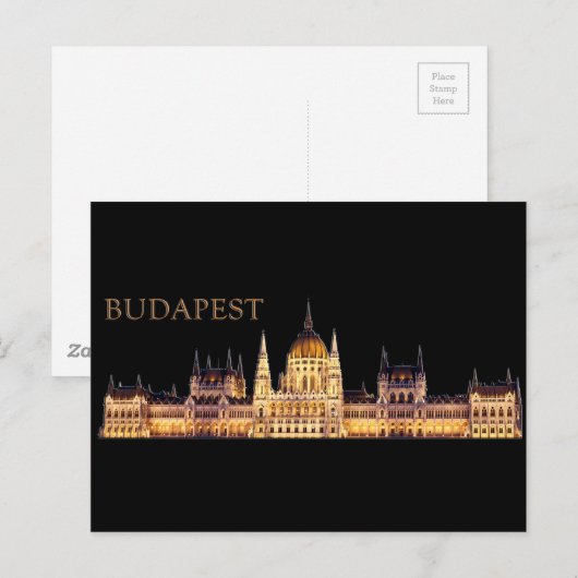 Boedapest Travel Souvenir Briefkaart (Voorkant / Achterkant)