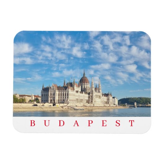 Boedapest uitzicht fridge magnet magneet (Horizontaal)