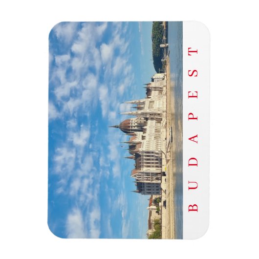 Boedapest uitzicht fridge magnet magneet (Verticaal)