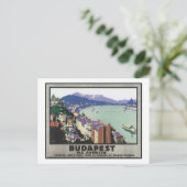 Boedapest via Harwich Briefkaart (Staand voorkant)