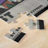 Boedapest via Harwich_Vintage Travel Poster Legpuzzel (Zijkant)