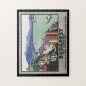 Boedapest via Harwich_Vintage Travel Poster Legpuzzel (Verticaal)