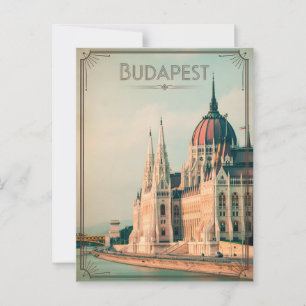 Boedapest-vintage Briefkaart